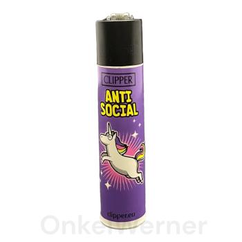Einhorn Slogan Clipper Feuerzeuge 